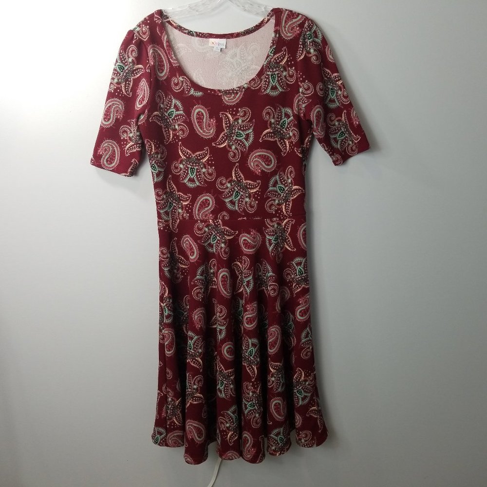 Lularoe Nicole Paisley & floral Dress XL